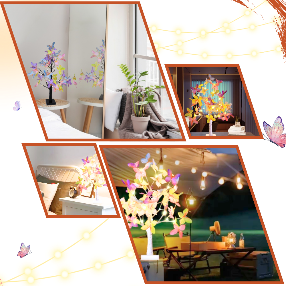 Árbol con luces pastel - Ozerty