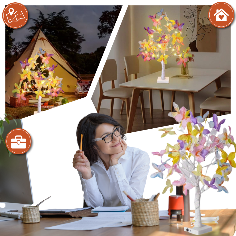 Árbol con luces pastel - Ozerty