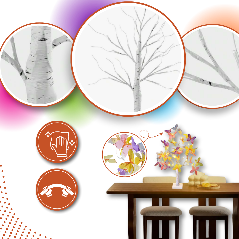 Árbol con luces pastel - Ozerty