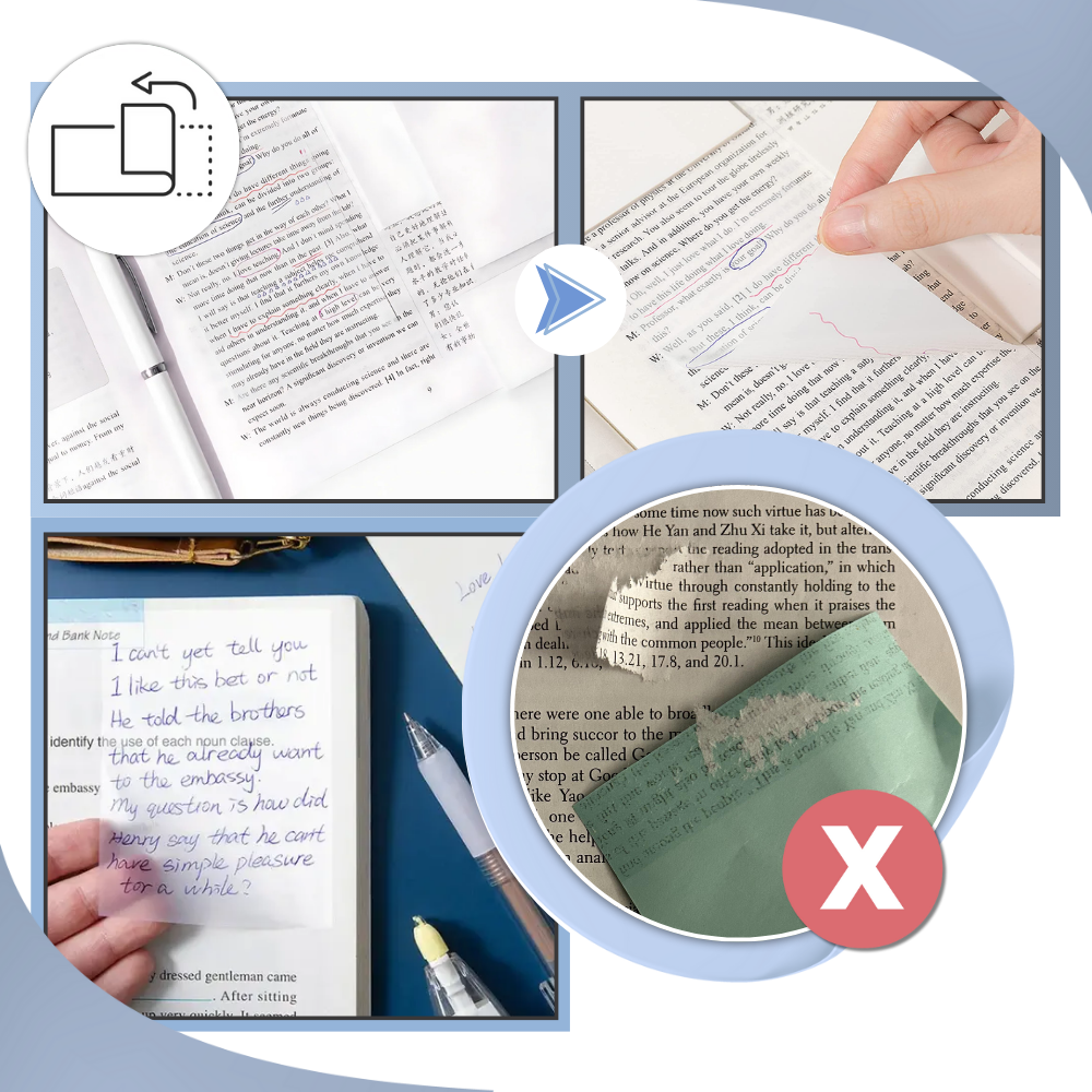 Notas adhesivas transparentes - Ozerty