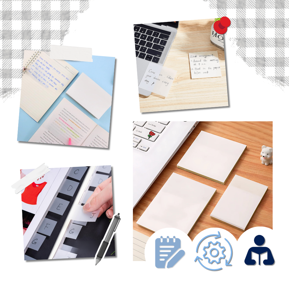 Notas adhesivas transparentes - Ozerty