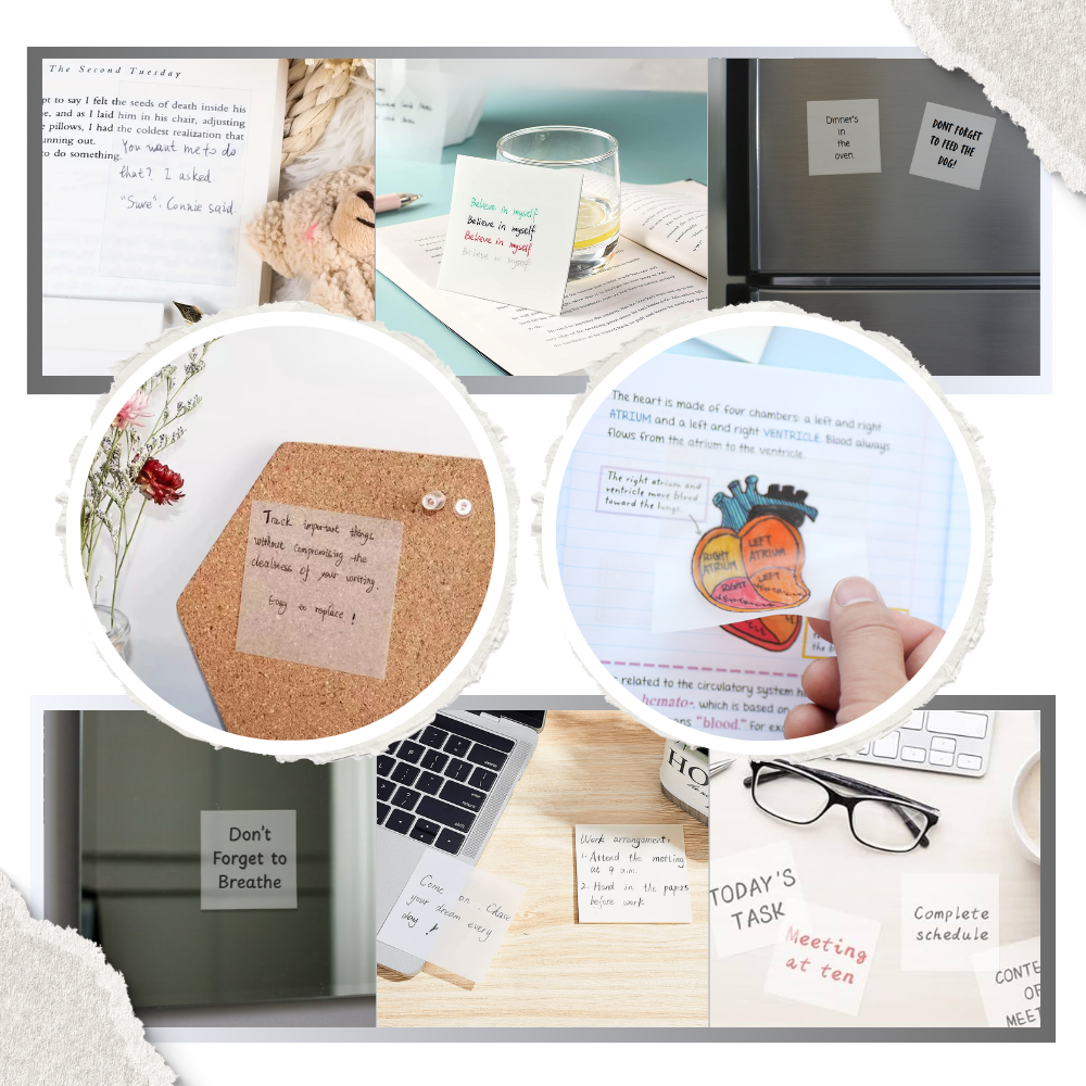 Notas adhesivas transparentes - Ozerty