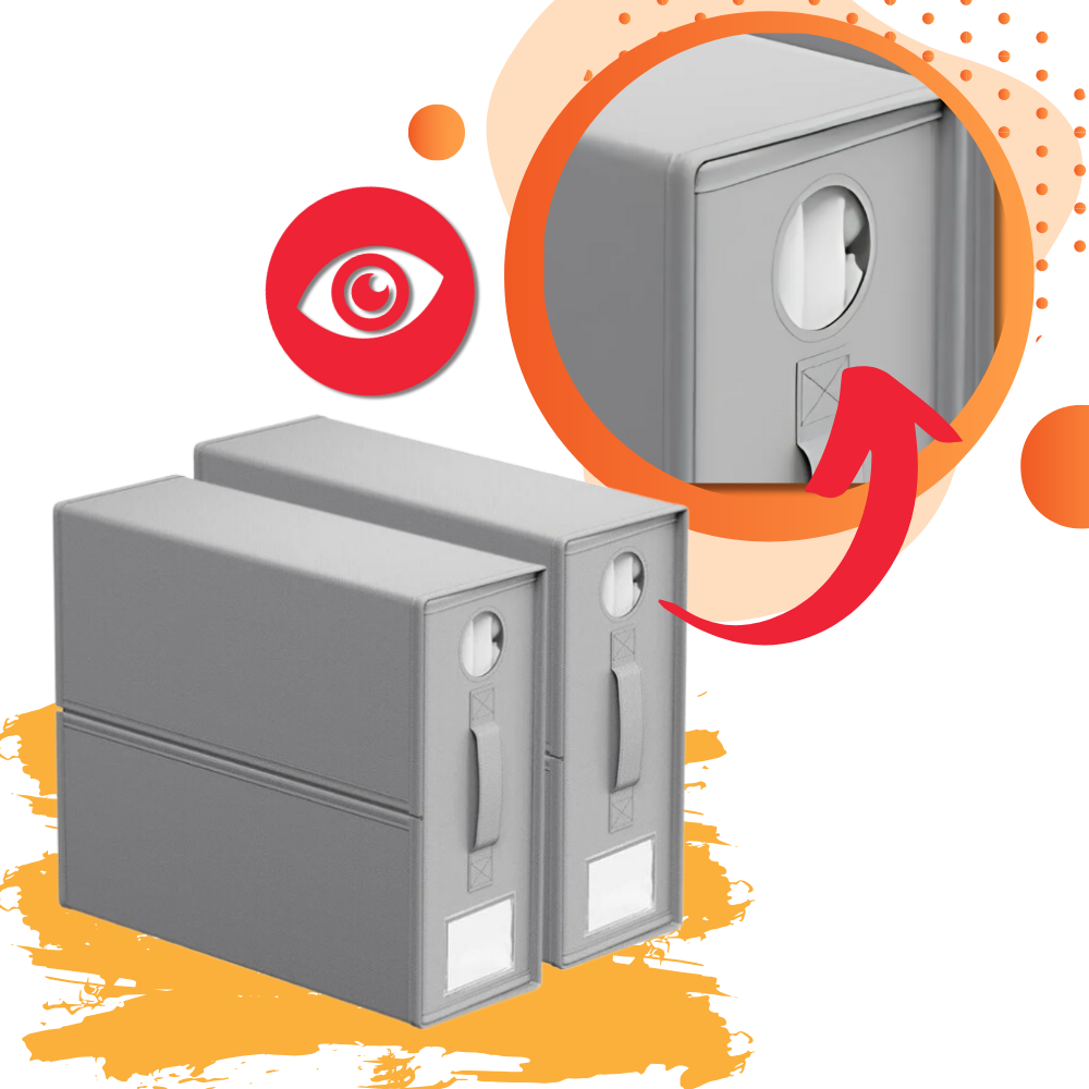 Archivador para sábanas y cortinas con obertura - Ozerty