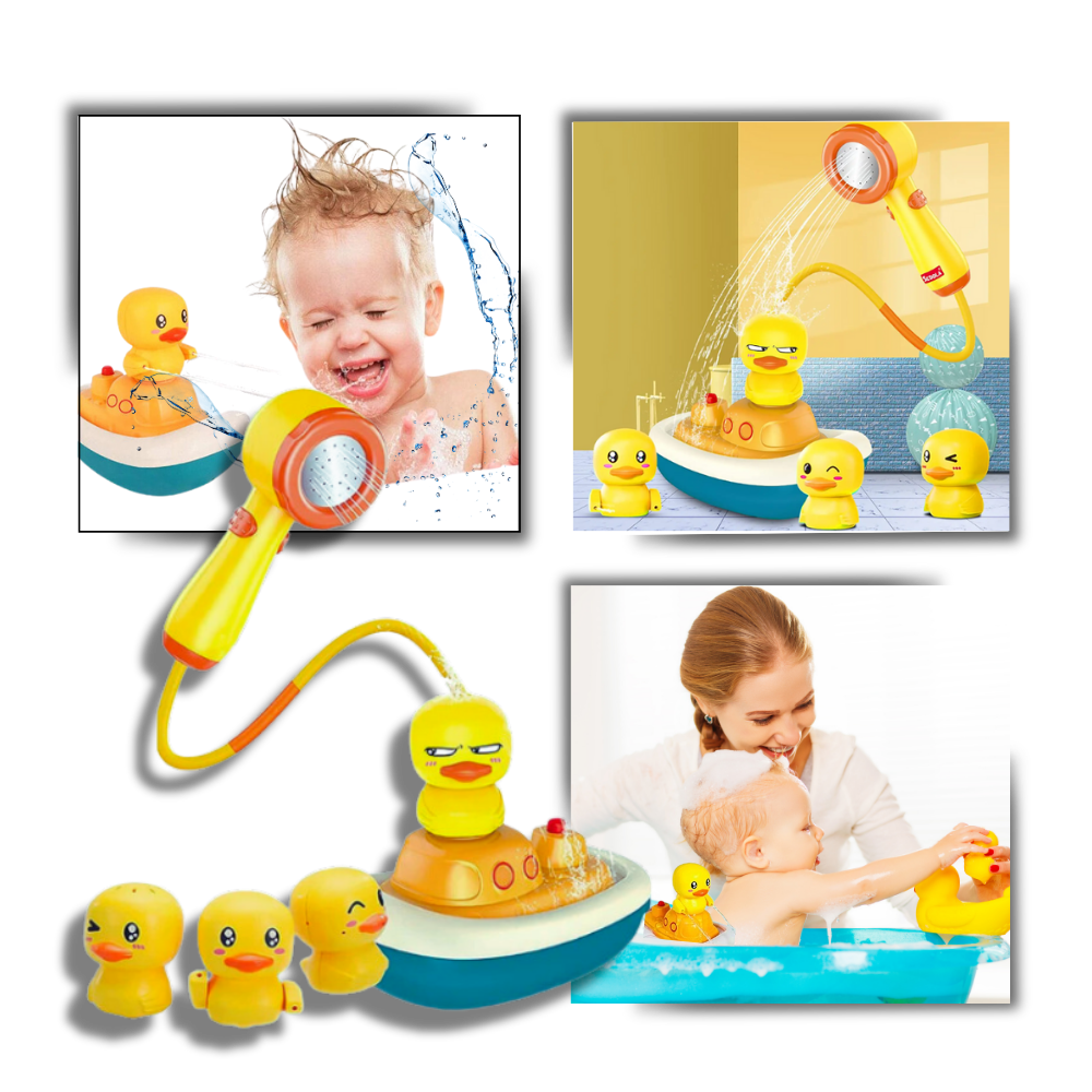 Patitos de juguete con cabezal para la bañera
- Ozerty
