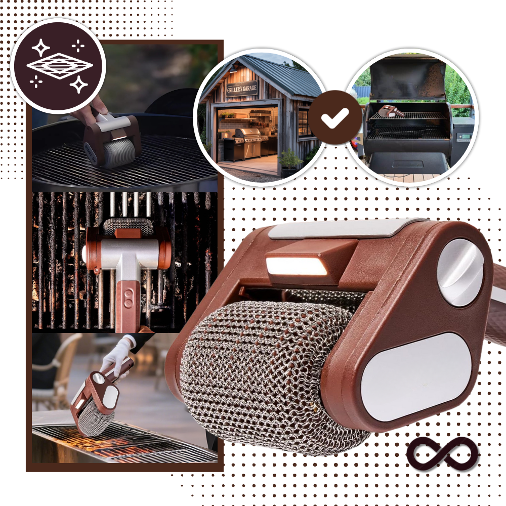 Cepillo limpiador de parrillas con turbo - Ozerty