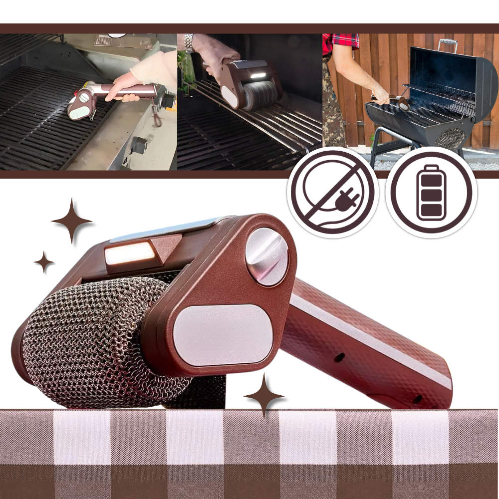 Cepillo limpiador de parrillas con turbo - Ozerty