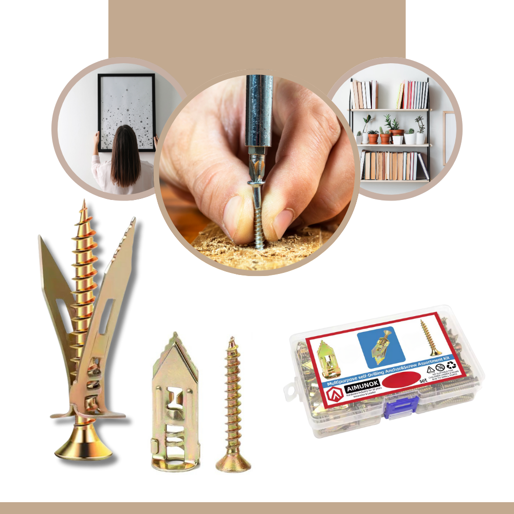 Kit de 18 tornillos de expansión para paredes - Ozerty