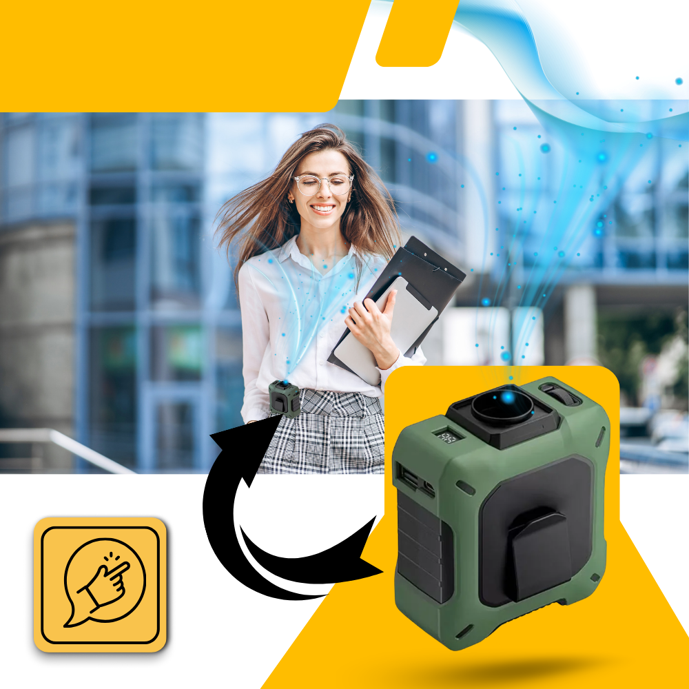 Mini ventilador de cintura - Ozerty