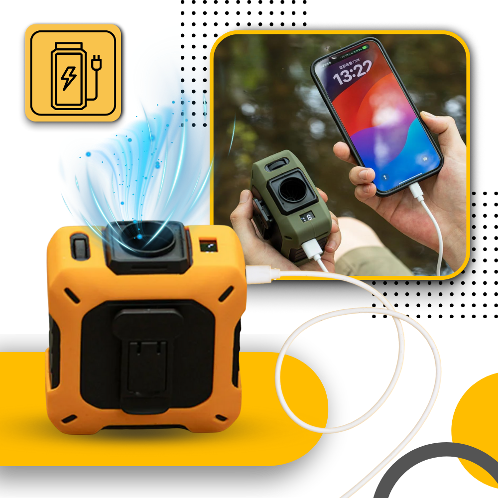 Mini ventilador de cintura - Ozerty