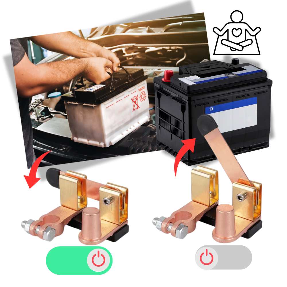 Interruptor de desconexión para baterías universales de vehículos - Ozerty