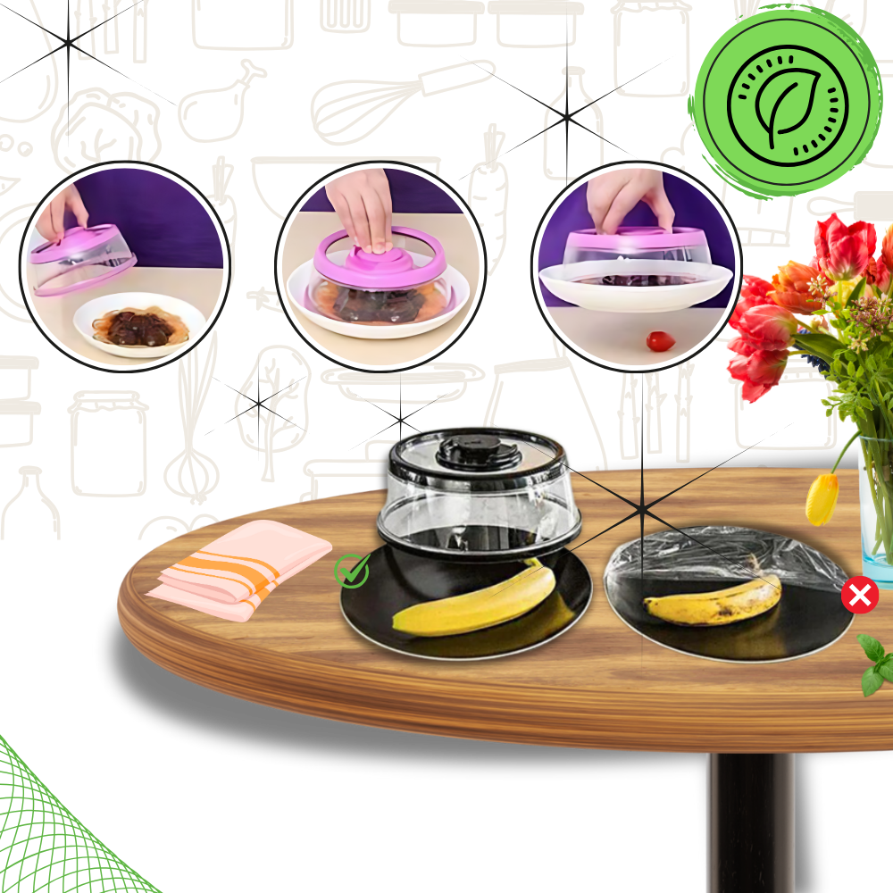 Tapa envasadora al vacío con ajuste universal
- Ozerty