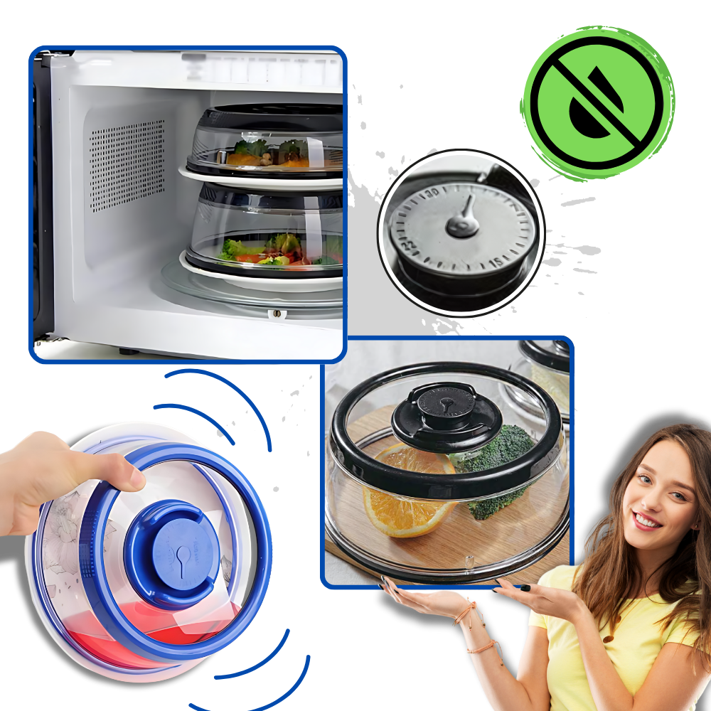 Tapa envasadora al vacío con ajuste universal
- Ozerty