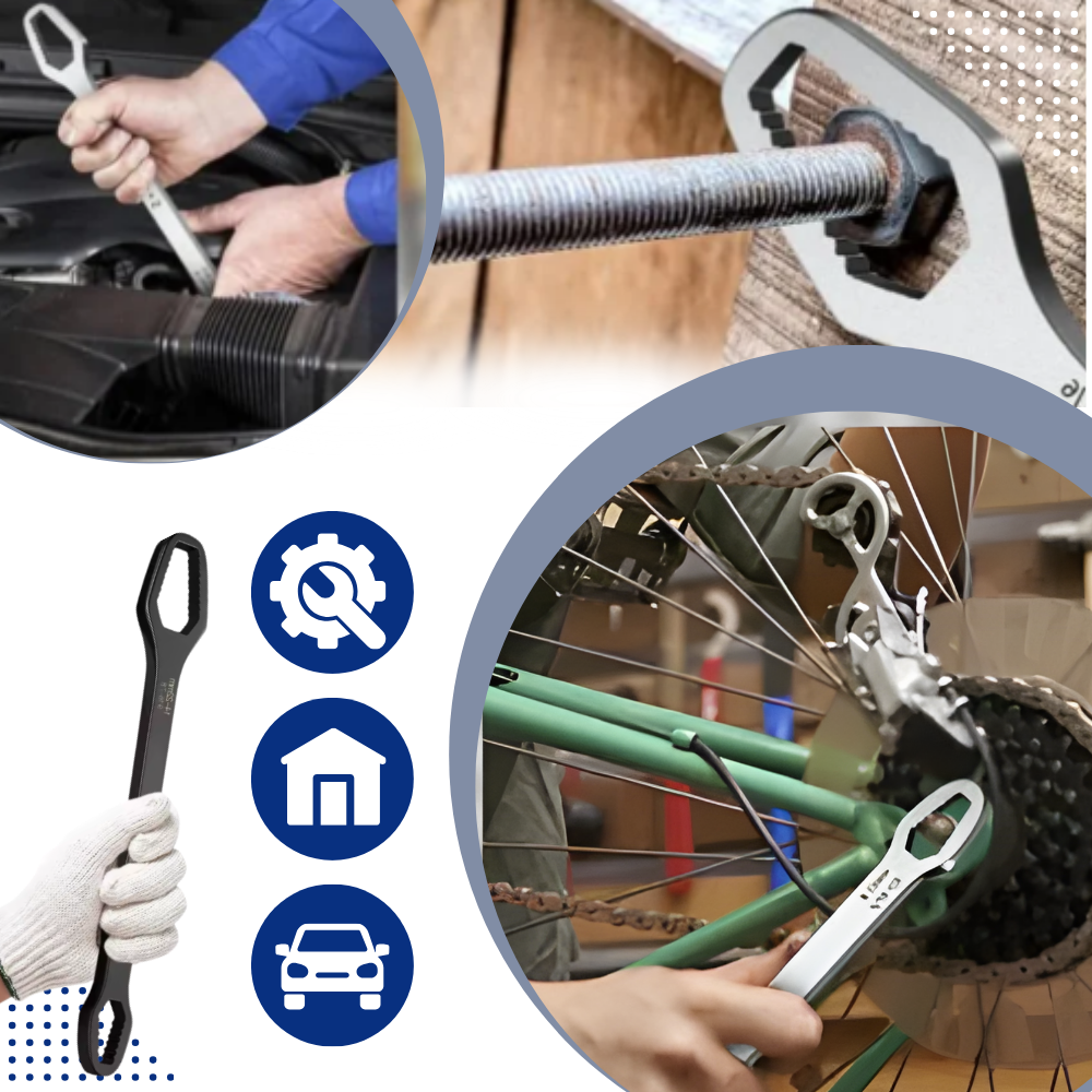 Llave universal de doble flexión para trabajos pesados - Ozerty