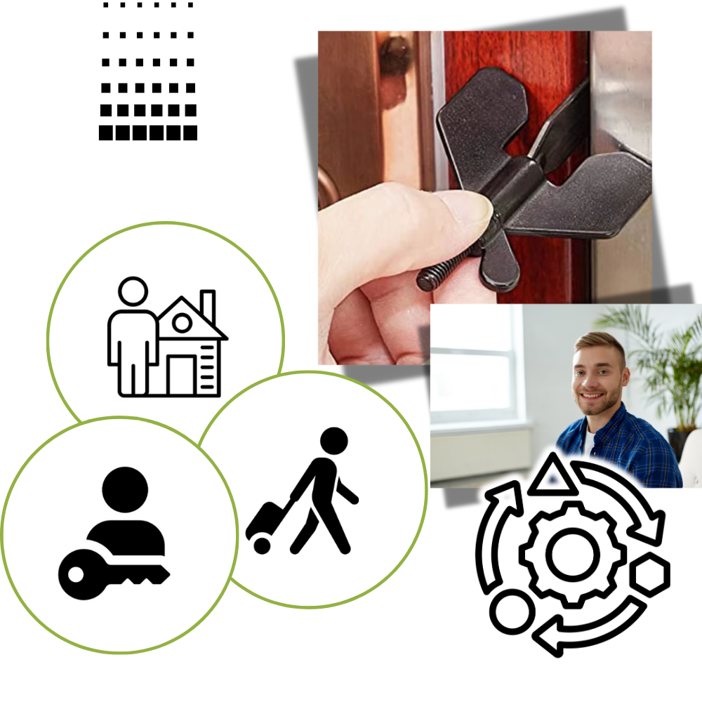 Cerradura de puertas universal para viajes - Ozerty