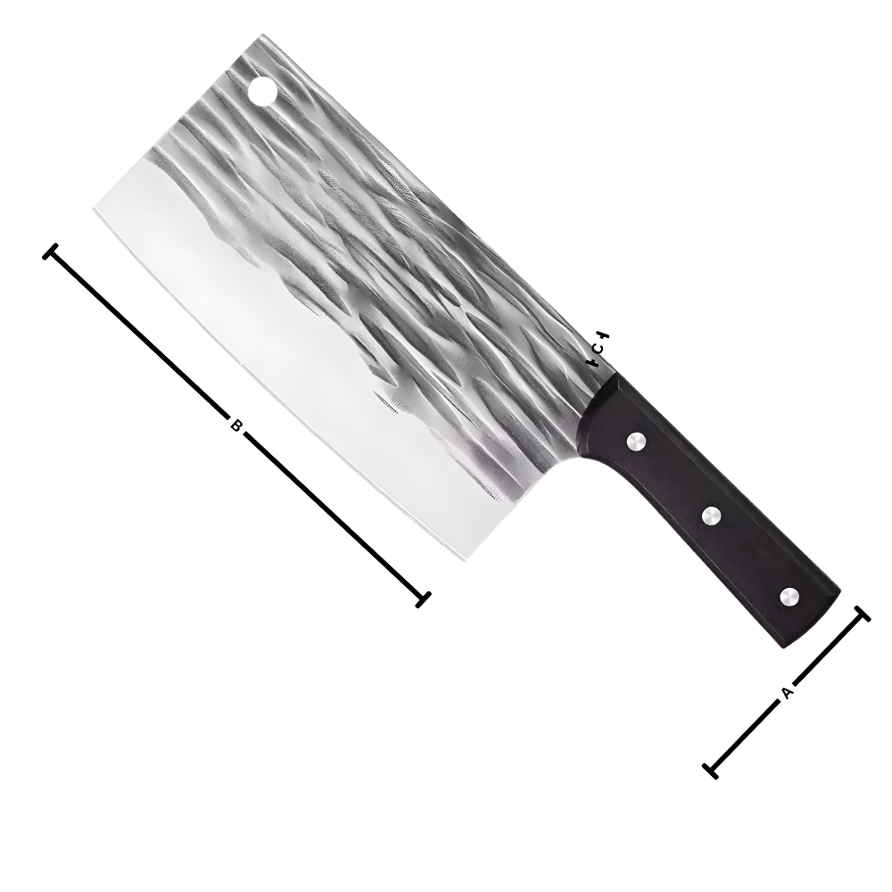 Cuchillo de carnicero forjado e inquebrantable - Ozerty