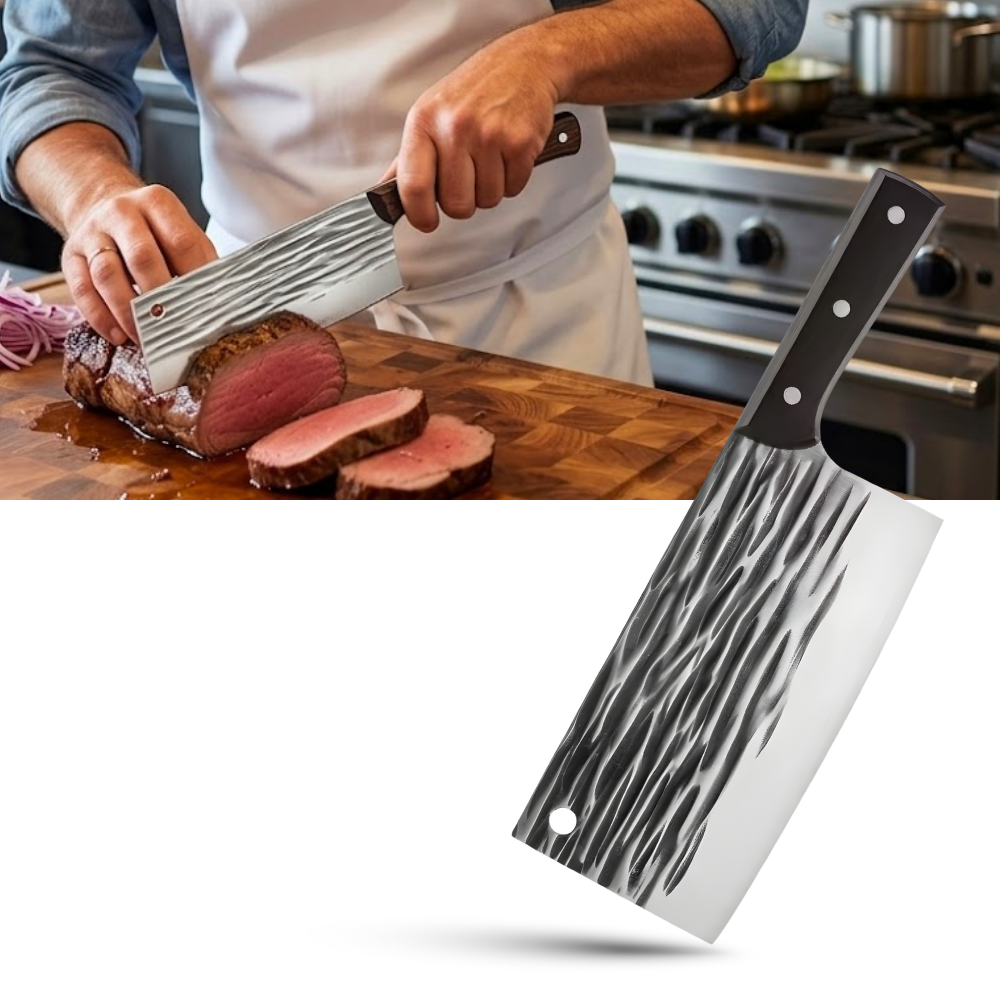Cuchillo de carnicero forjado e inquebrantable - Ozerty