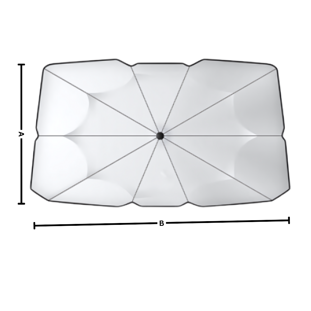 Parasol interior para parabrisas con protección UV
- Ozerty