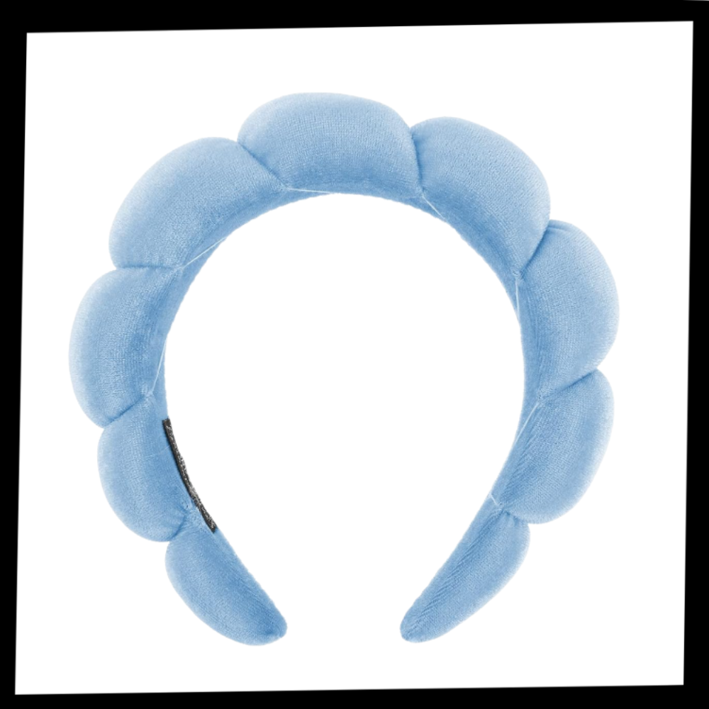 Diadema de terciopelo para el cuidado de la piel - Ozerty