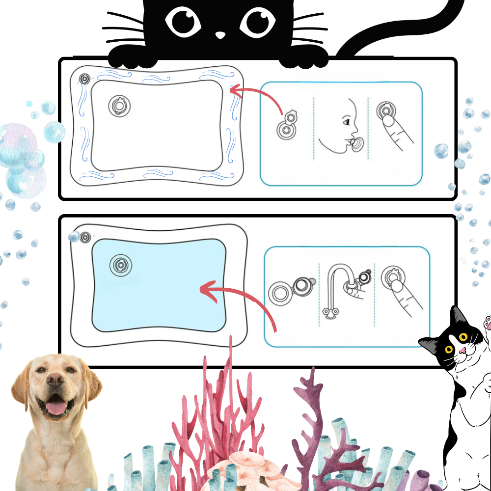 Alfombrilla de agua para mascotas
- Ozerty