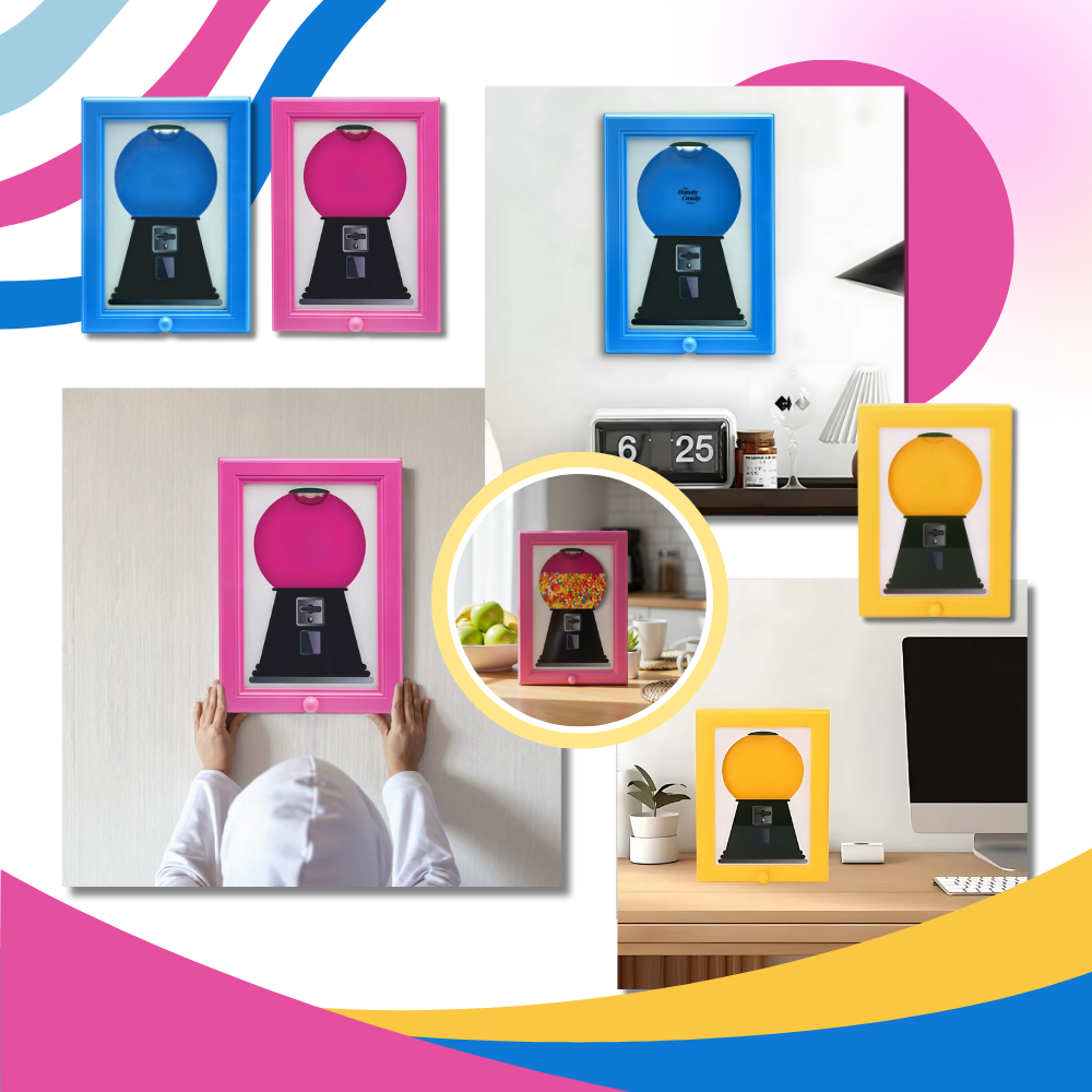 Dispensador de caramelos con marco para montar en la pared - Ozerty