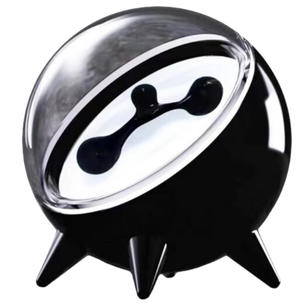 Altavoz magnético con ferrofluido bailarín y luz -Negro - Ozerty