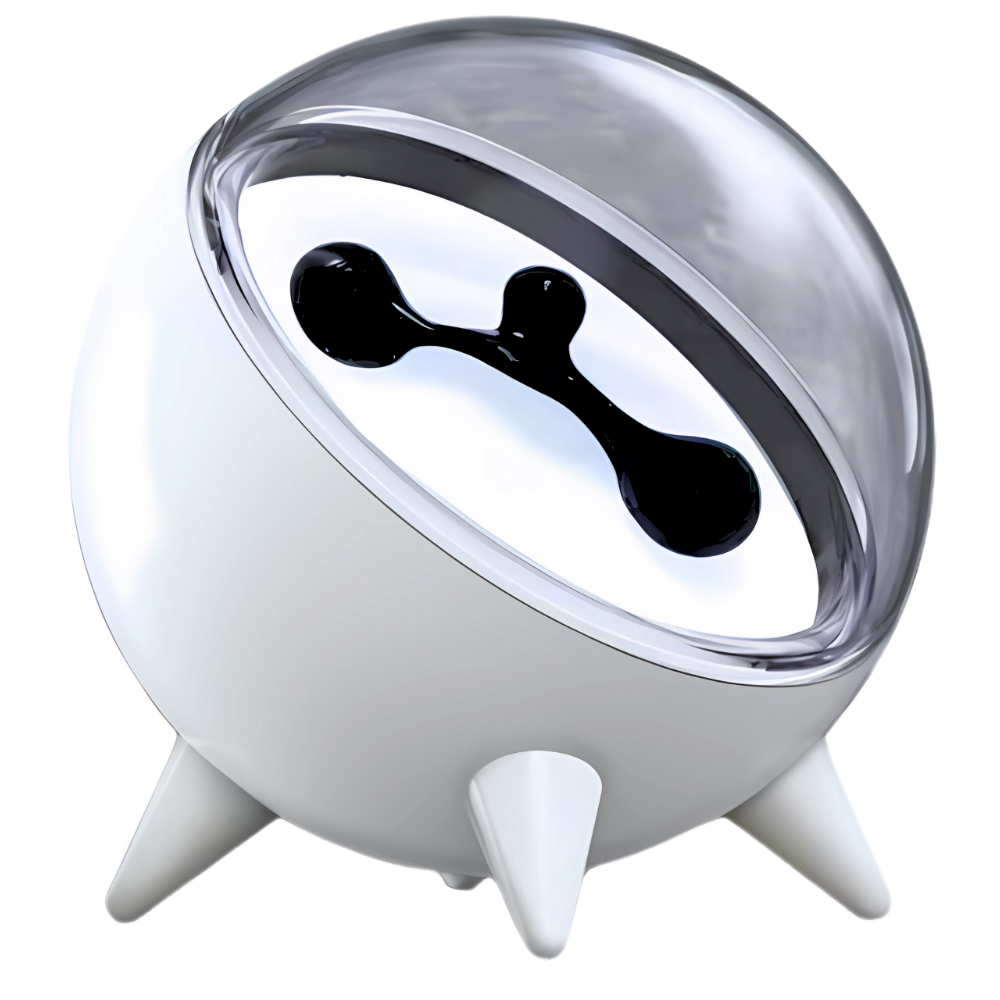 Altavoz magnético con ferrofluido bailarín y luz -Blanco - Ozerty