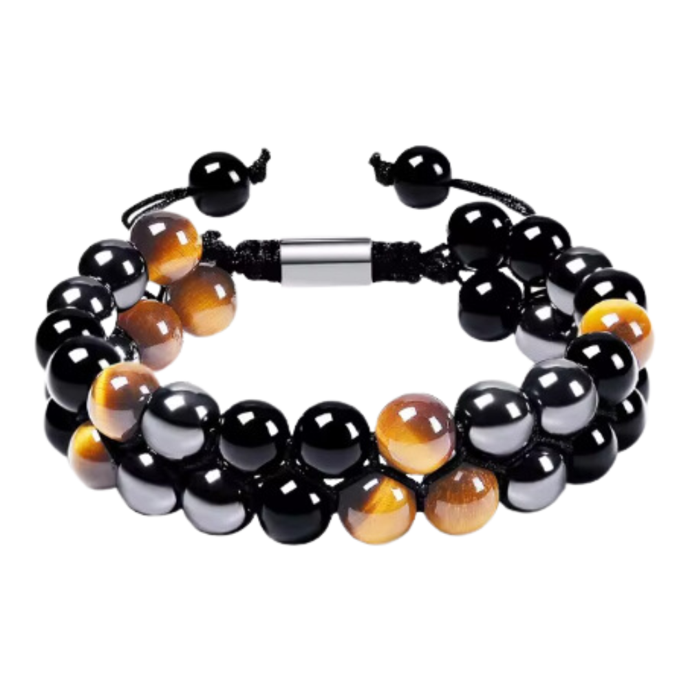 Pulsera de protección resistente al agua -Sepia de carbón - Ozerty