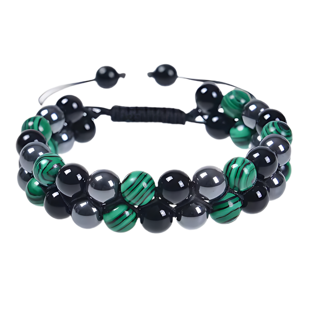 Pulsera de protección resistente al agua -Oscuridad esmeralda - Ozerty
