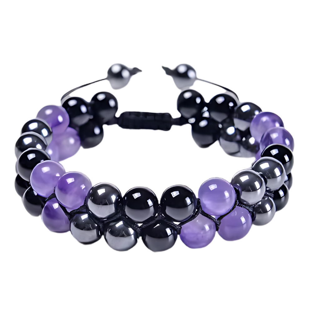 Pulsera de protección resistente al agua -Ónix violeta - Ozerty