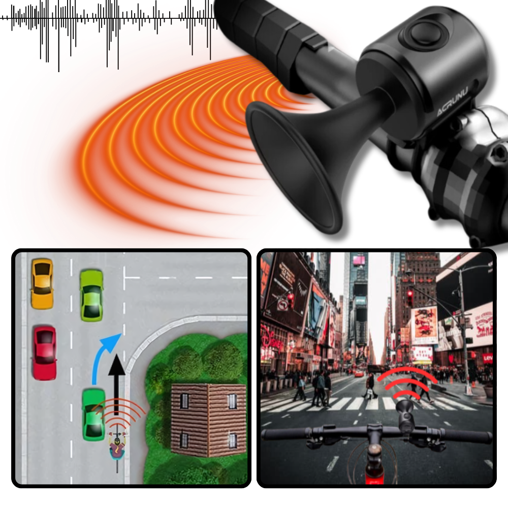 Claxon impermeable para ciclistas - Ozerty