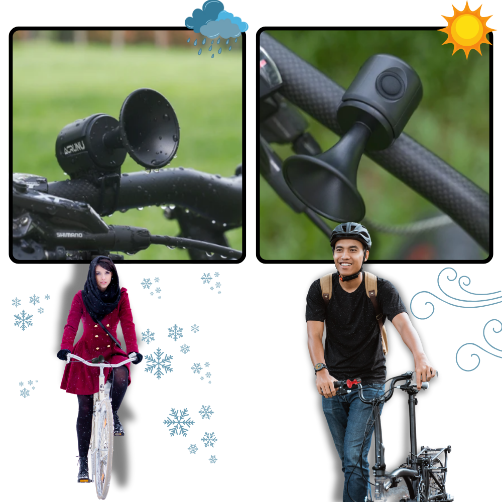 Claxon impermeable para ciclistas - Ozerty