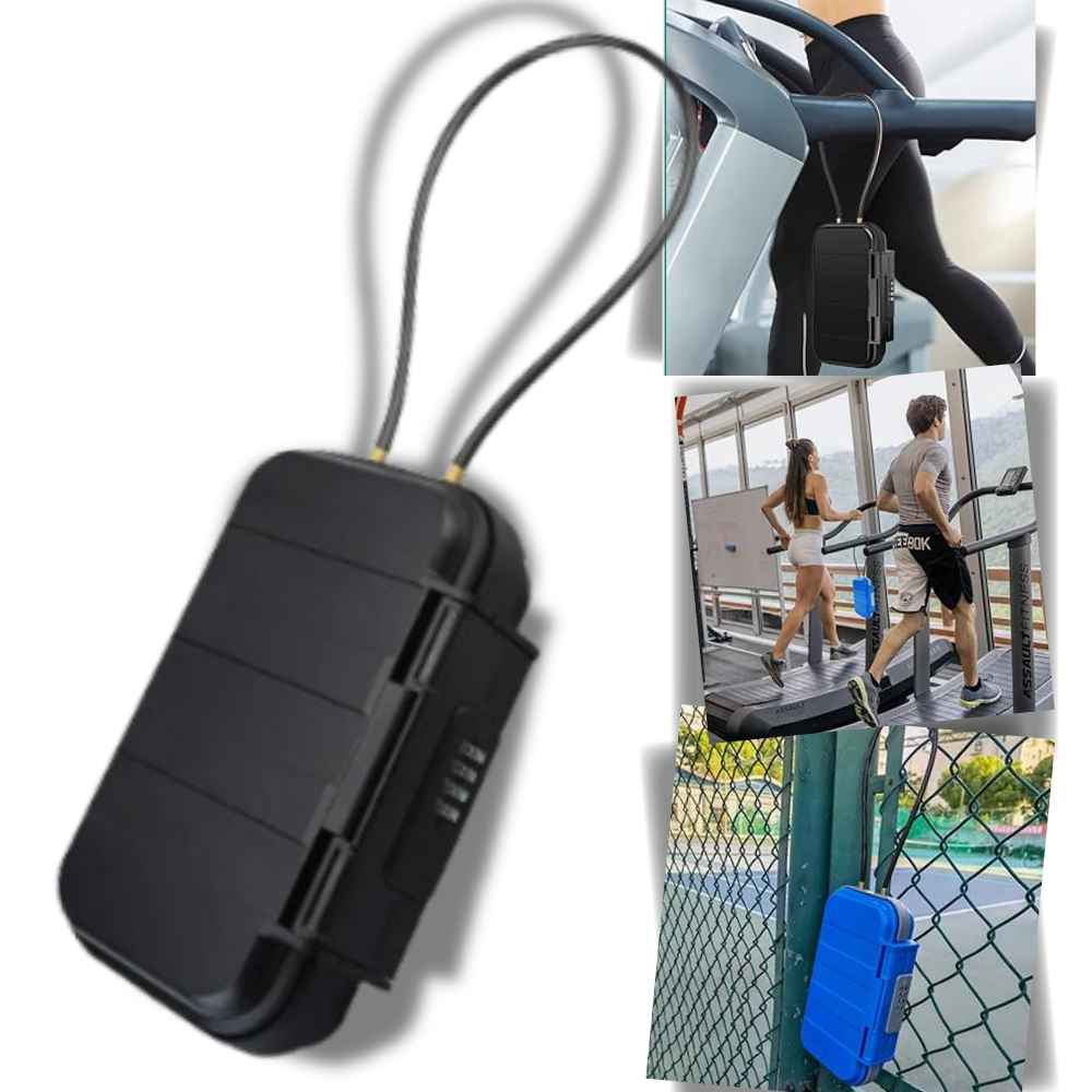 Caja de seguridad pequeña e impermeable con cerradura
- Ozerty