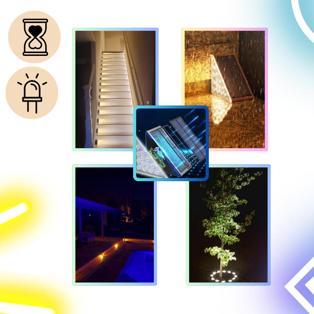 Lámparas de exterior con paneles solares
- Ozerty