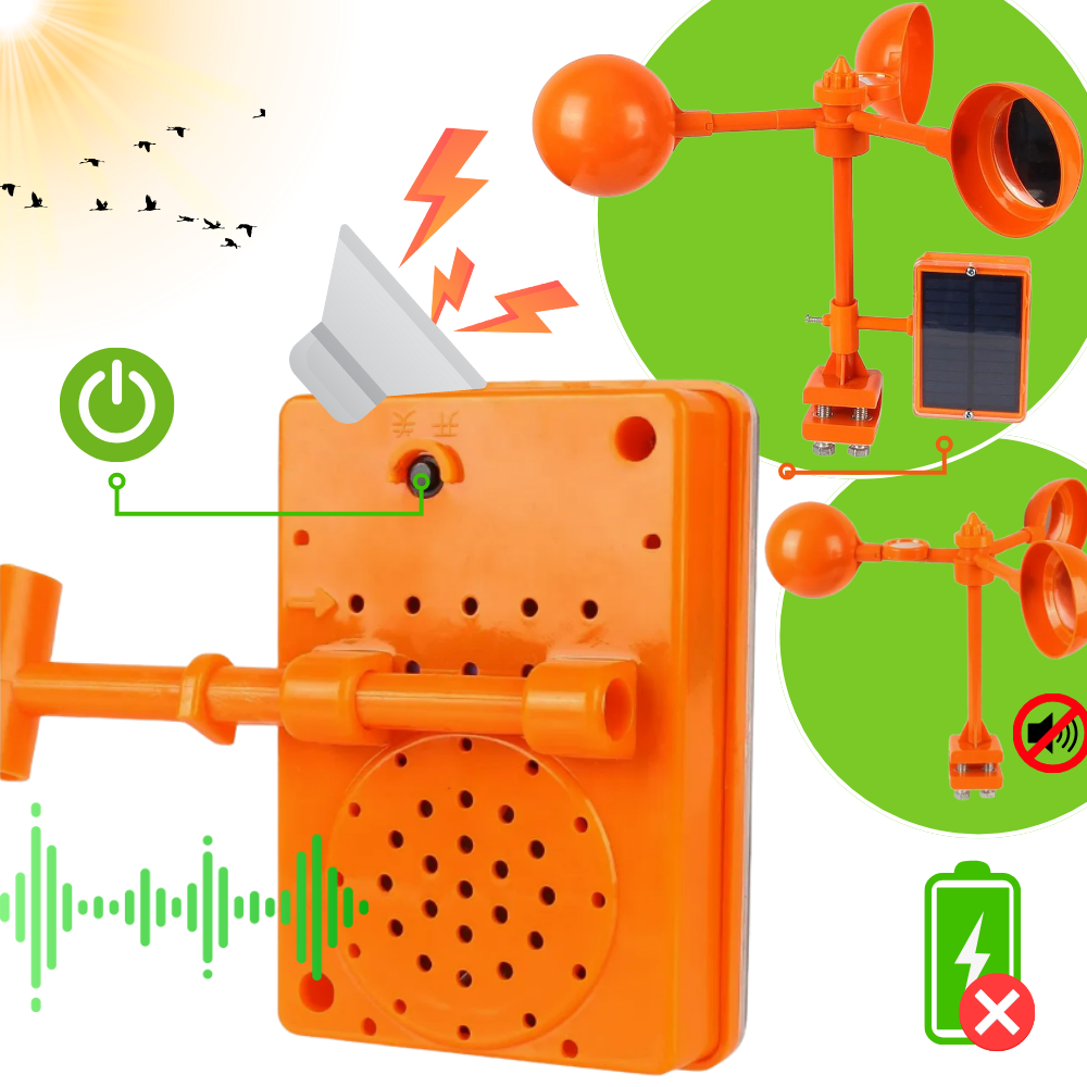 Dispositivo espantapájaros a base de viento - Ozerty