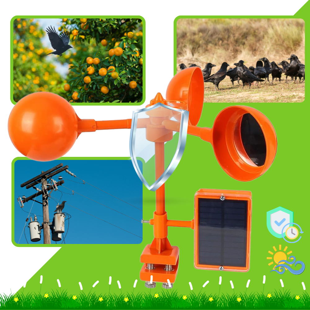 Dispositivo espantapájaros a base de viento - Ozerty