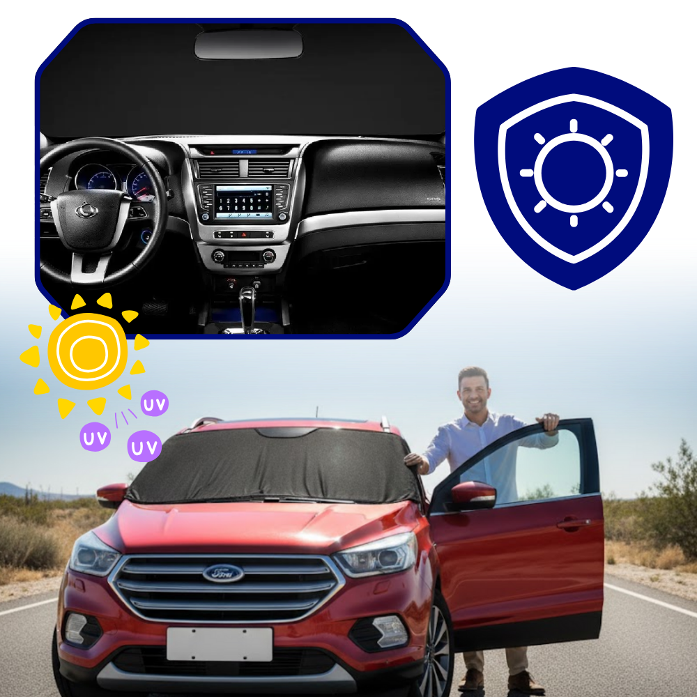 Cubierta magnética para el parabrisas contra la nieve - Ozerty