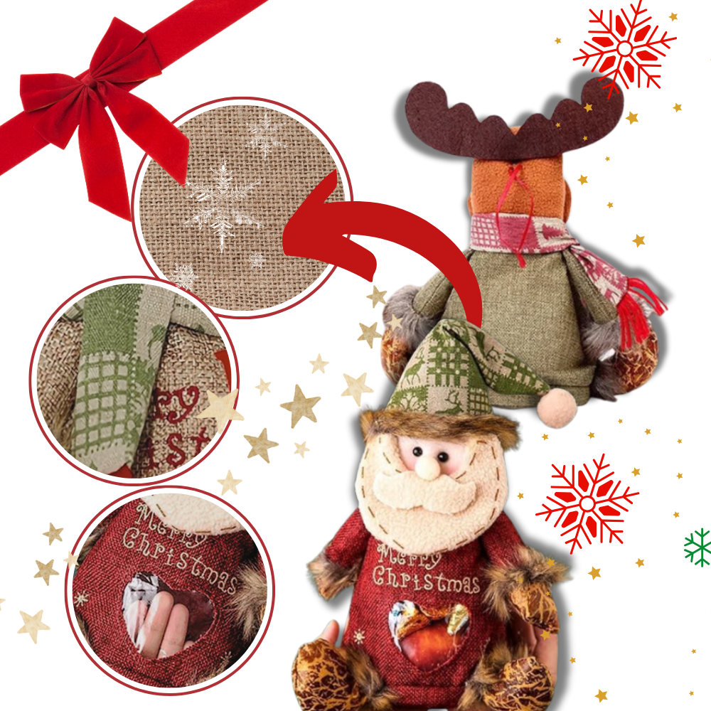 Bolsa para regalos de Navidad reutilizable y con cremallera
- Ozerty