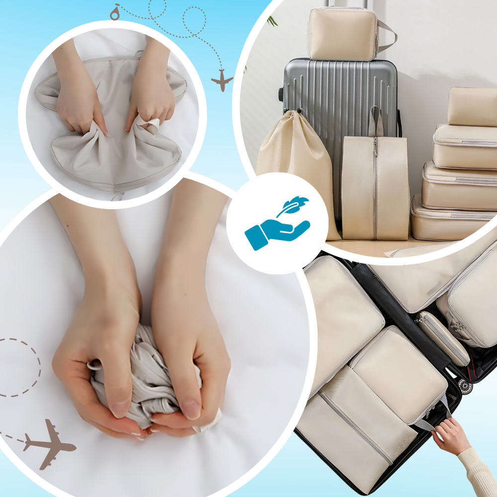 Set organizador de equipaje con cremallera - Ozerty