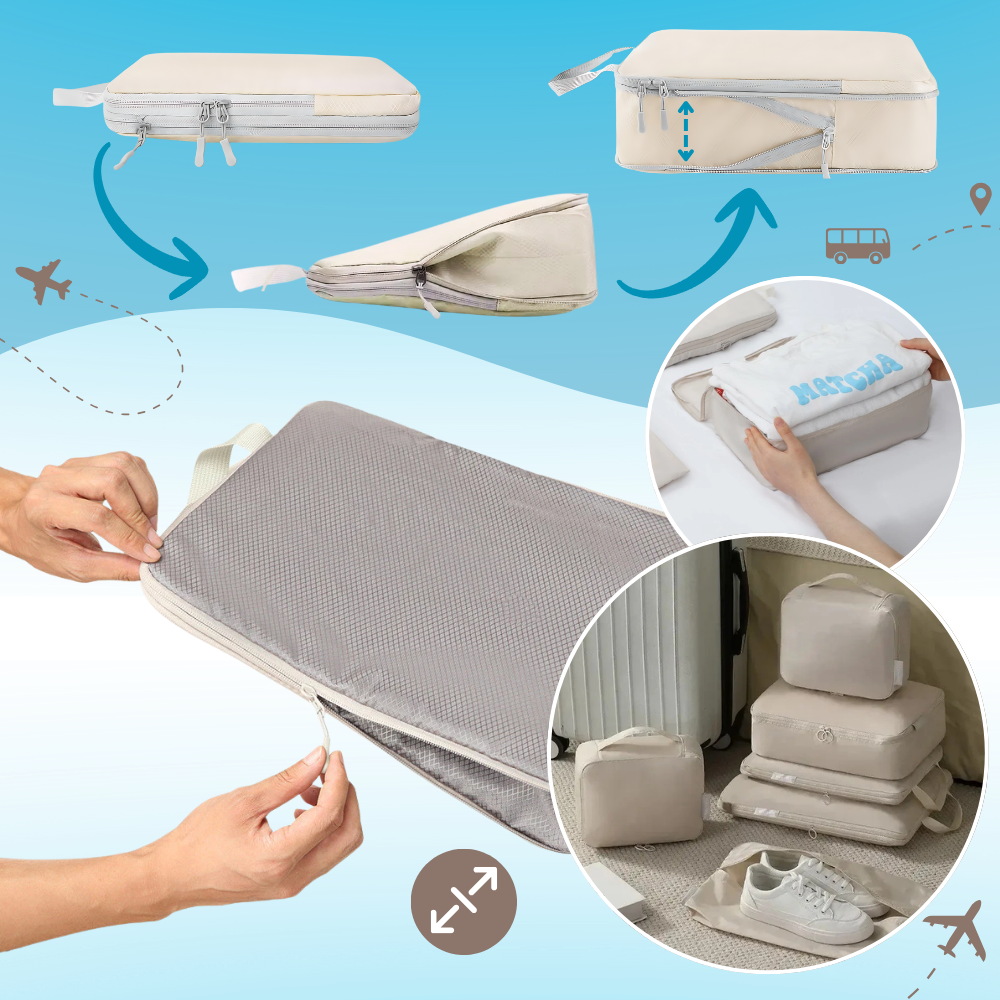 Set organizador de equipaje con cremallera - Ozerty