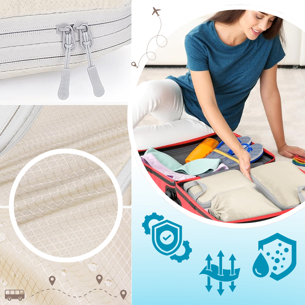 Set organizador de equipaje con cremallera - Ozerty