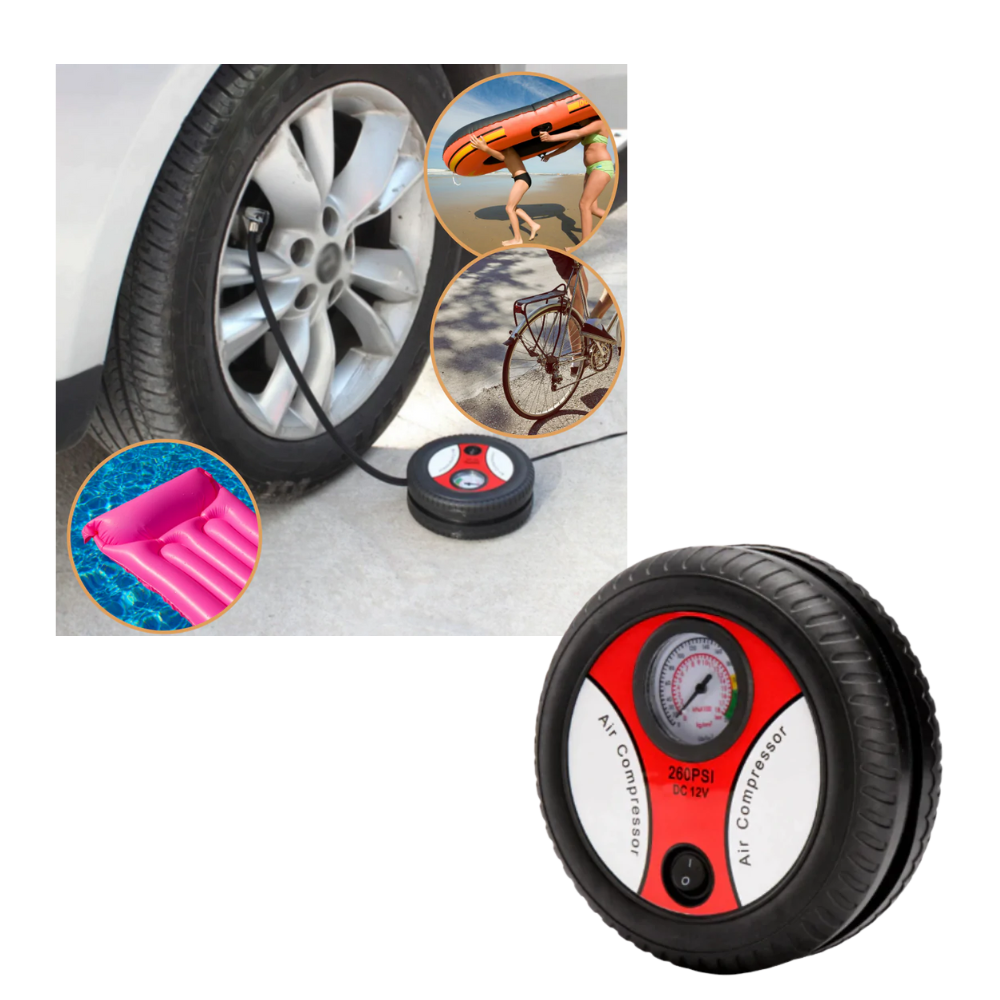 Compresor de aire portátil para neumáticos de coche - Ozerty