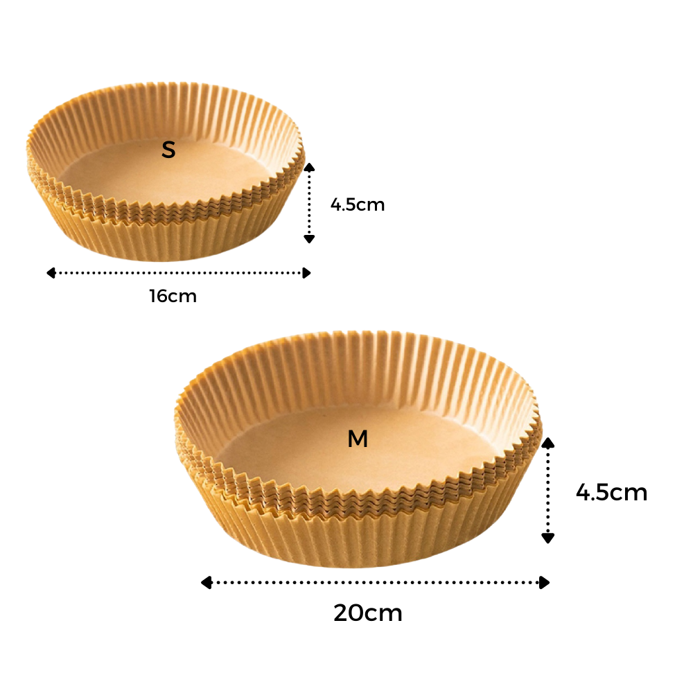 Paquete de papel desechable para freidora de aire - Ozerty