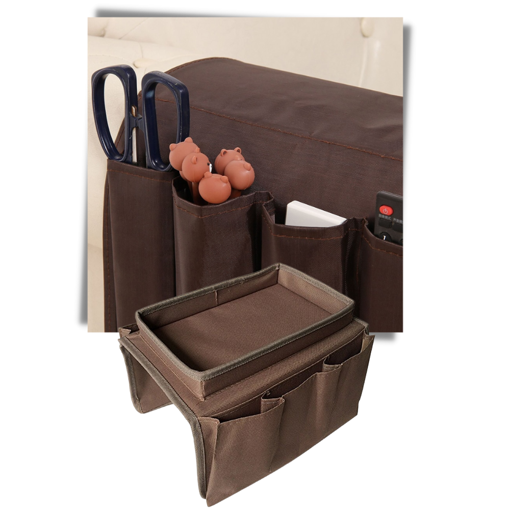 Bolsa de almacenamiento colgante para brazo de sofá - Ozerty