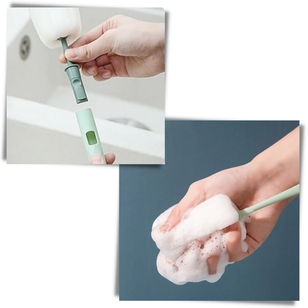 Cepillo con esponja para biberón - Ozerty