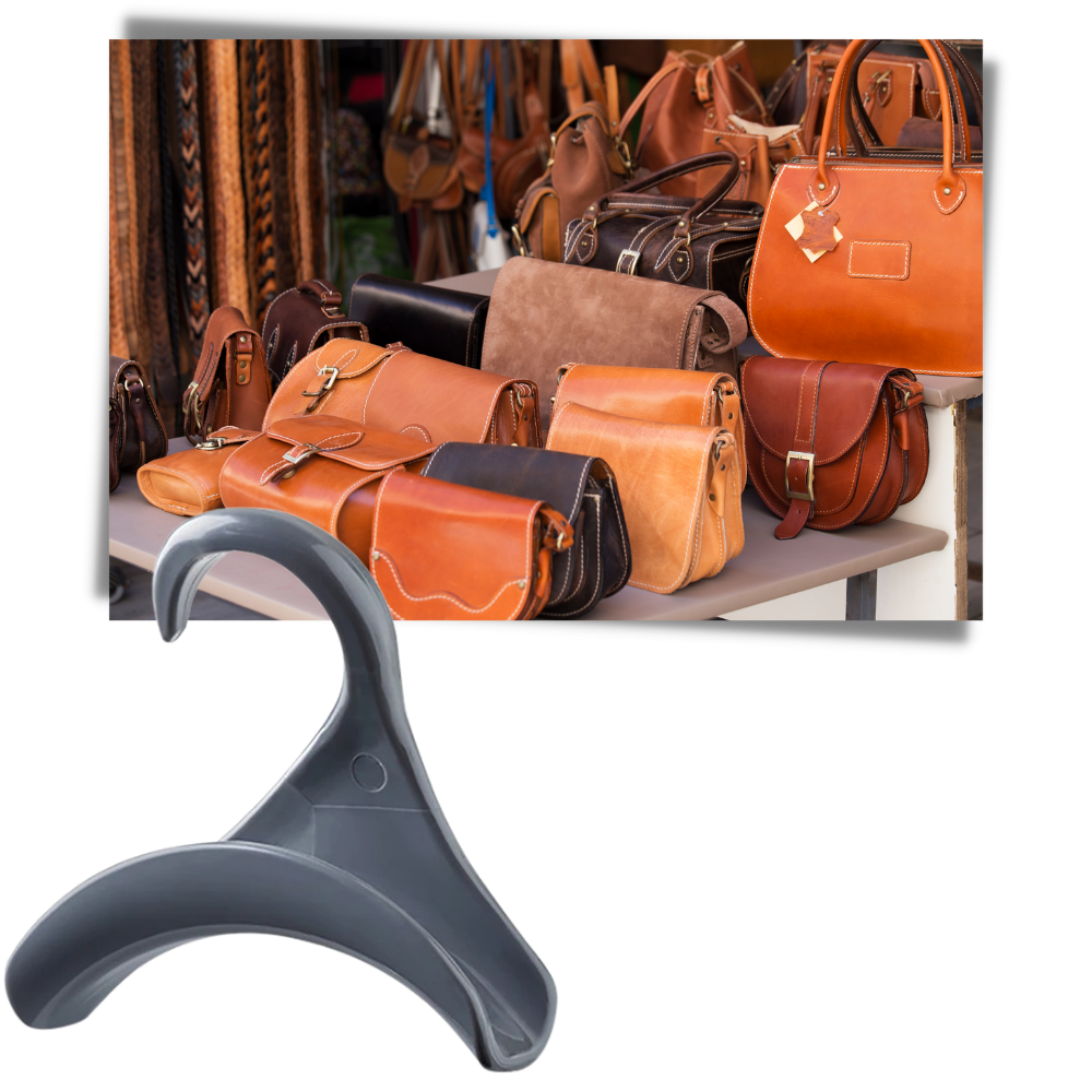 Gancho curvado para colgar bolsas de 2 unidades - Ozerty