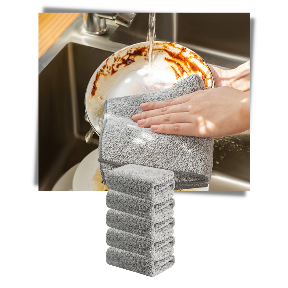 Paño de microfibra de bambú absorbente - Ozerty