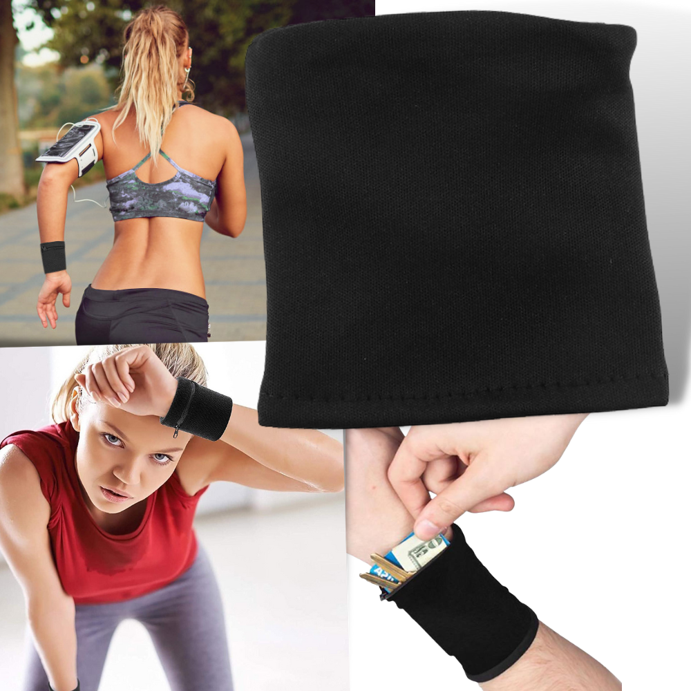 Muñequera con bolsillo monedero - Ozerty