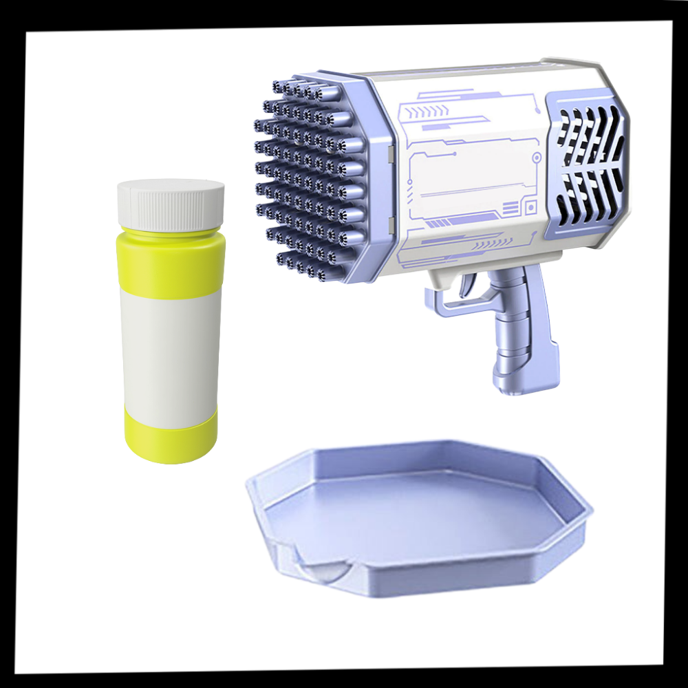 Soplador de burbujas bazooka de 69 agujeros - Ozerty