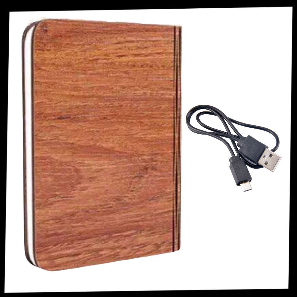 Lámpara de lectura de madera recargable - Ozerty