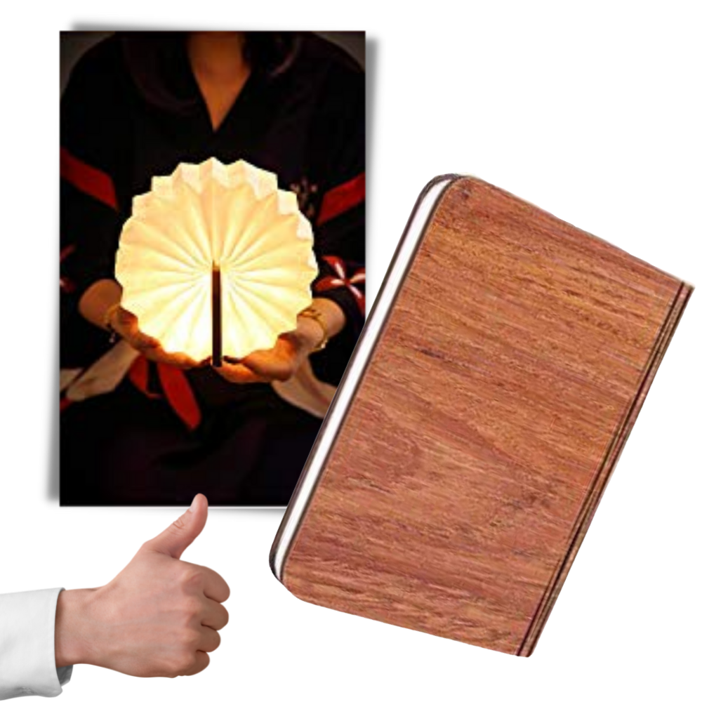 Lámpara de lectura de madera recargable - Ozerty